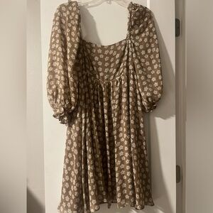 Brown storia dress
